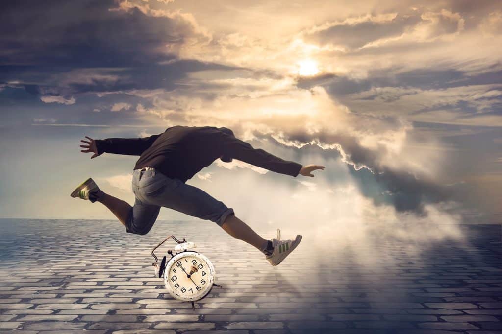 running on clock