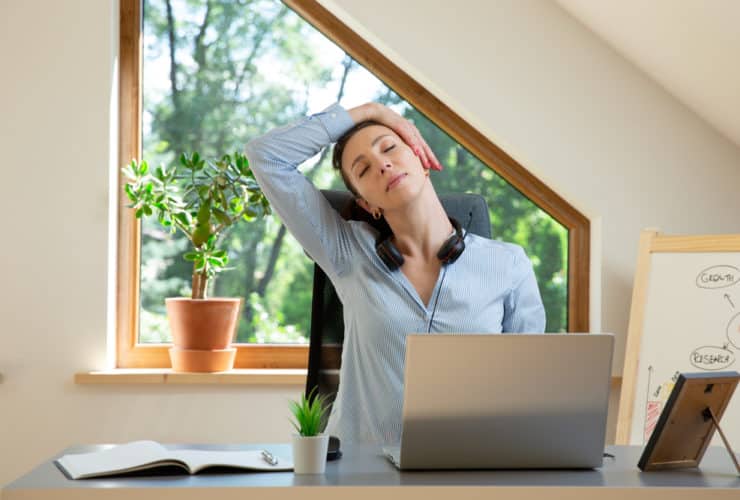 desk yoga
