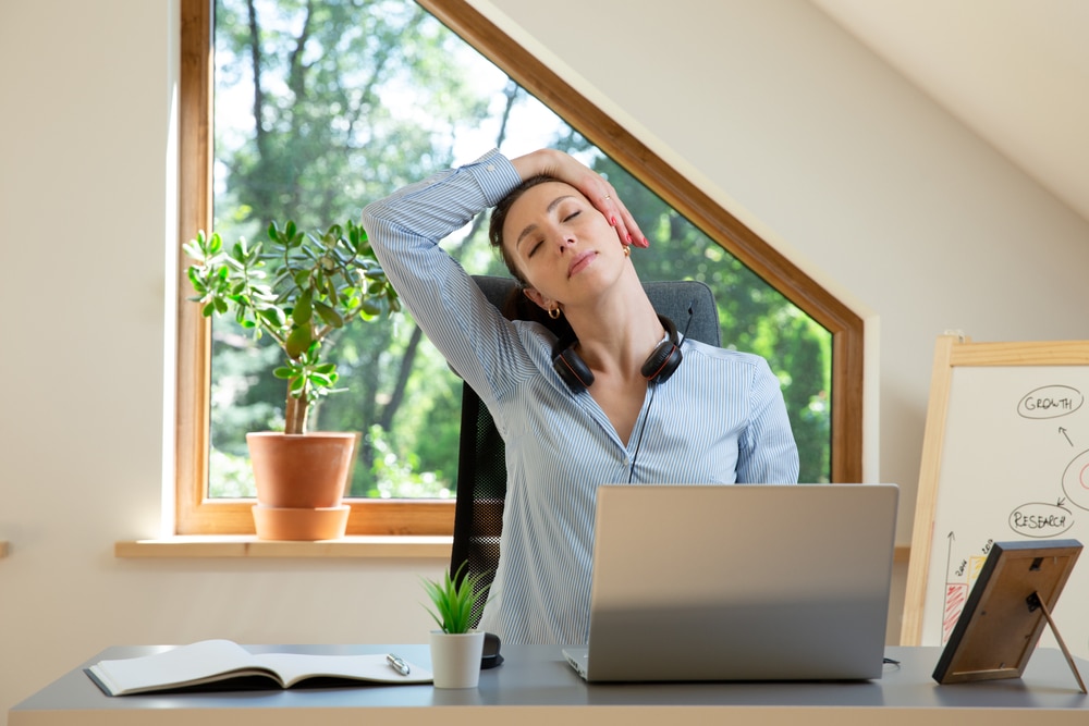 desk yoga