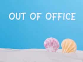 out of office message