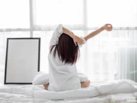 waking up